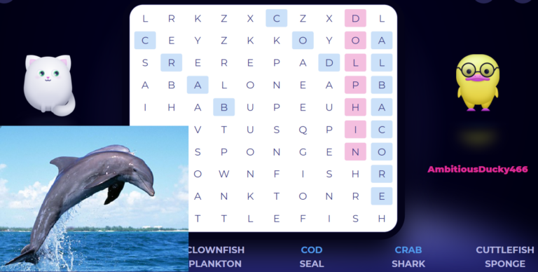 Today is Dolphin Day - The Word Search Battle