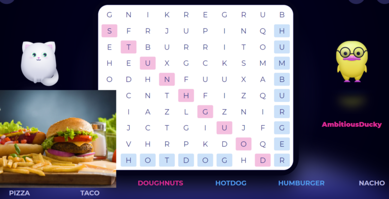 national french fry day  word search battle