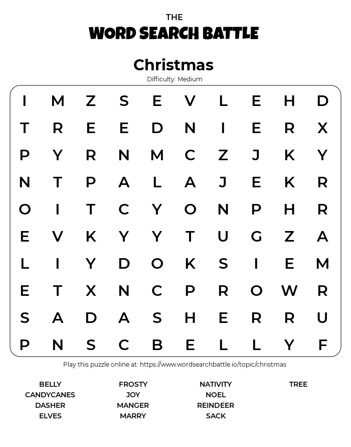 joy word search