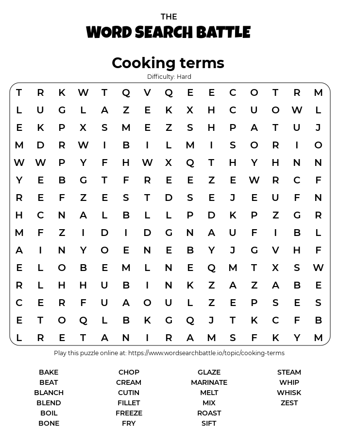 printable-cooking-terms-word-search