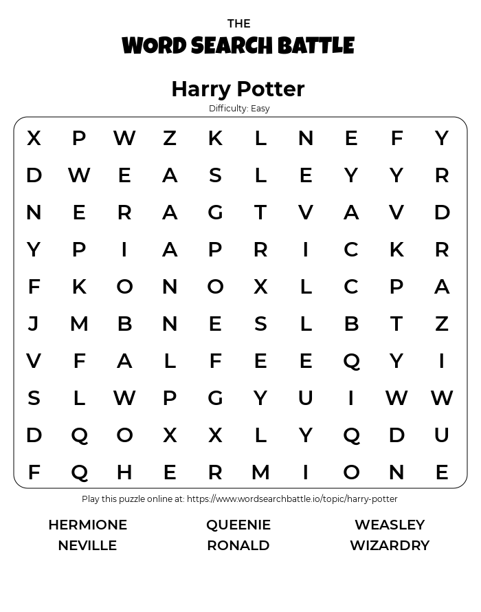 printable-harry-potter-word-search